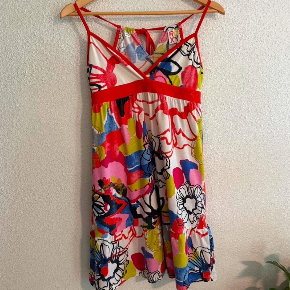 Y2K Roxy Babydoll Halter Mini Dress